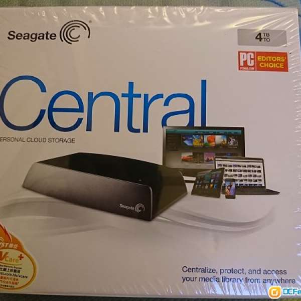 Seagate Central 4TB 個人雲端 NAS 家庭網路硬碟 盒單俱全 保用至2018.01