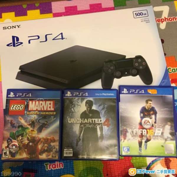 PS4 Slim 500G 主機跟遊戲