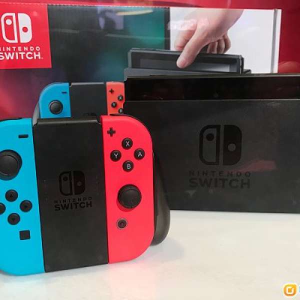任天堂 Nintendo Switch 主機 [紅藍色] 香港行貨 - 1機1Game
