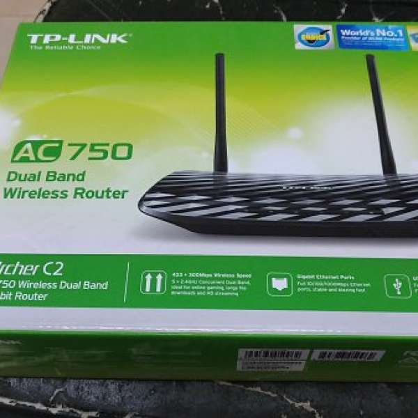 9成新 TP-Link AC750  Archer C2