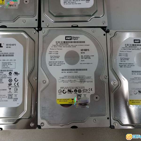 WD 160GB 7200RPM 3.5" SATA (部份是企業級專用的)