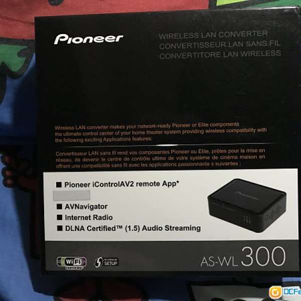 Pioneer as-wl300 無線接收器