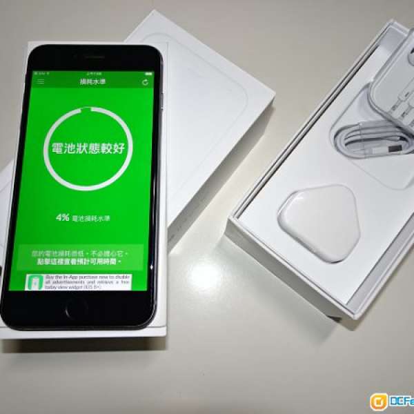 iPhone 6 Plus 64G 黑色 香港行貨ZP 有盒齊原裝配件 2.5D全覆蓋玻璃貼 有壞十天換...