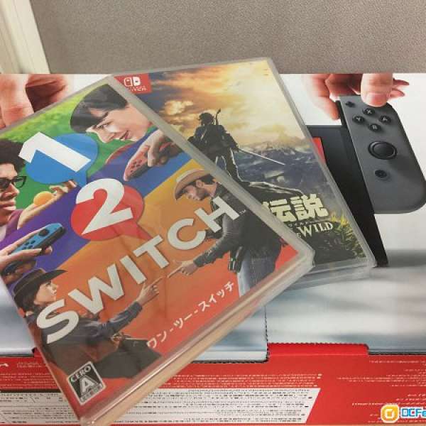 放售任天堂 Switch全新行貨 灰機 連 2 隻遊戲