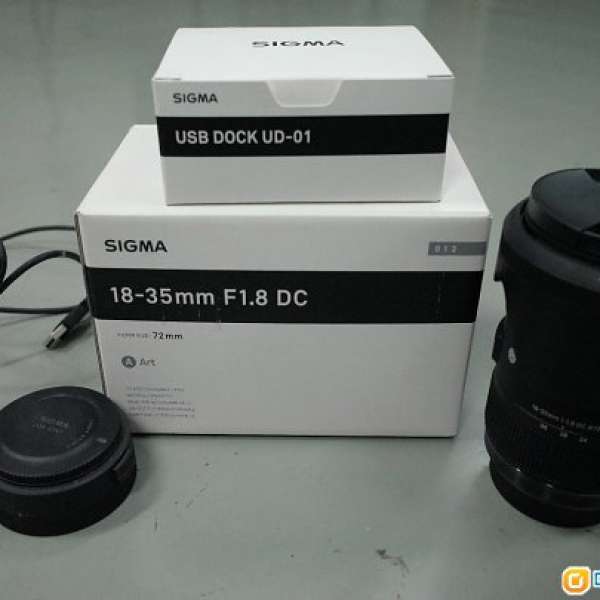 sigma 18-35 1.8 art 連usb dock (Sony A mount)