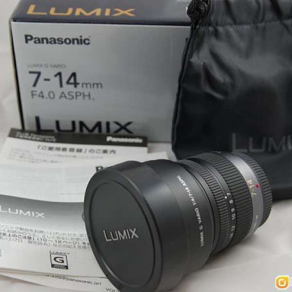95% 新 Panasonic LUMIX G VARIO 7-14mm / F4.0 ASPH