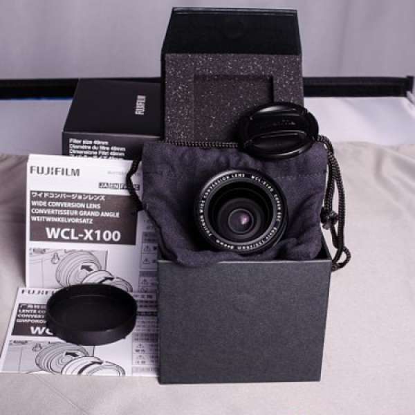 100%全新 Fujifilm WCL-X100 黑色 Black  廣角轉換鏡 X100F X100T X100S X100