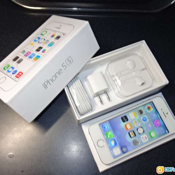 ios9 可JB iPhone 5S 64G銀色 美版無鎖 可自由升級 中港4G 有盒齊原裝配件 已貼玻...