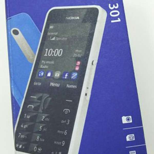 Nokia 301 諾基亞 301 3.5G 電話 (黑色) 非常新淨
