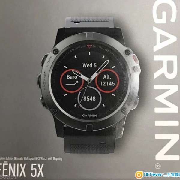 出售行貨Garmin Fenix 5X 99.9新英文版