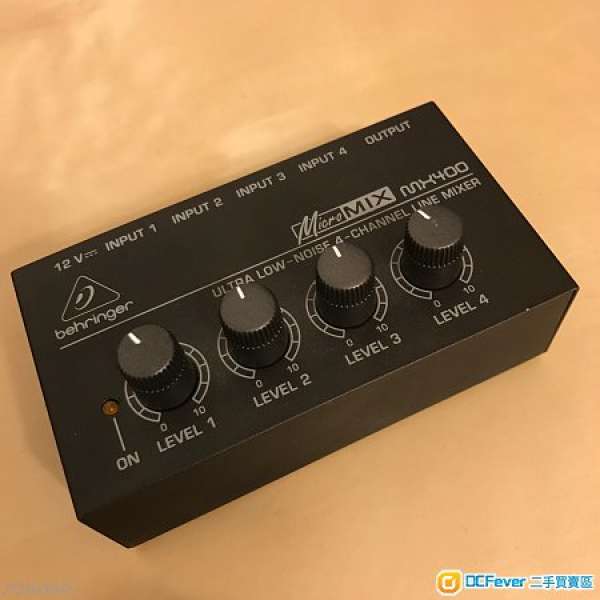 Berhinger MicroMix 4-Channel Line Mixer 不議價