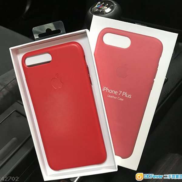 iPhone 7 Plus 紅色真皮皮套 Product Red Leather Case IP7+ iPhone 7+