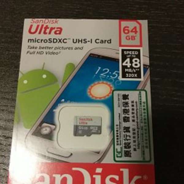 95%新 Sandisk Ultra micro Sdxc UHS-1 Card