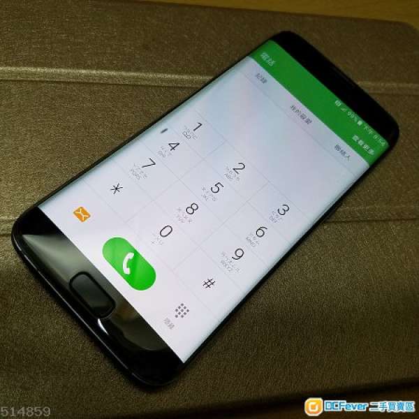 放95%新抵用Samsung S7 Edge黑色32G G935W8一SIM一SD貼左貴全屏玻璃貼連火牛線(留意...