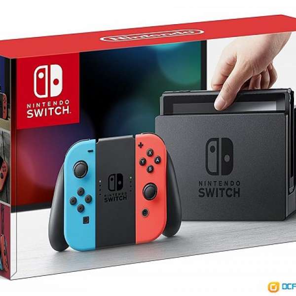 全新 Nintendo Switch 紅藍 連玻璃貼及套 日水
