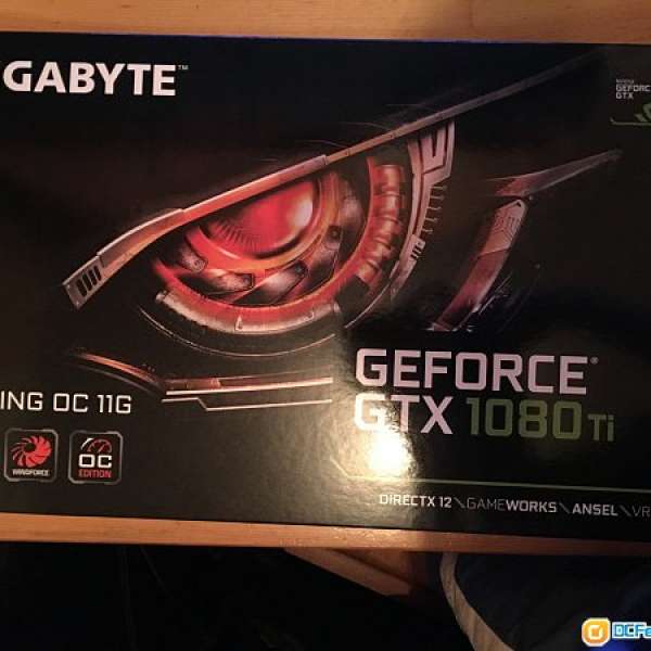 平放gigabyte gtx1080ti gaming oc