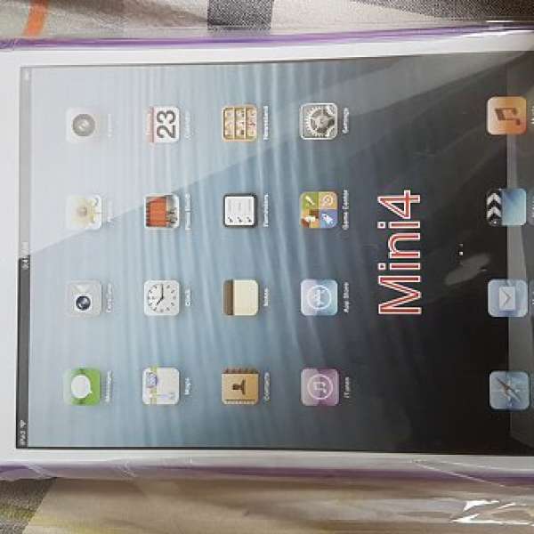 Apple IPad Mini 4 透明保護套 膠套 紫色