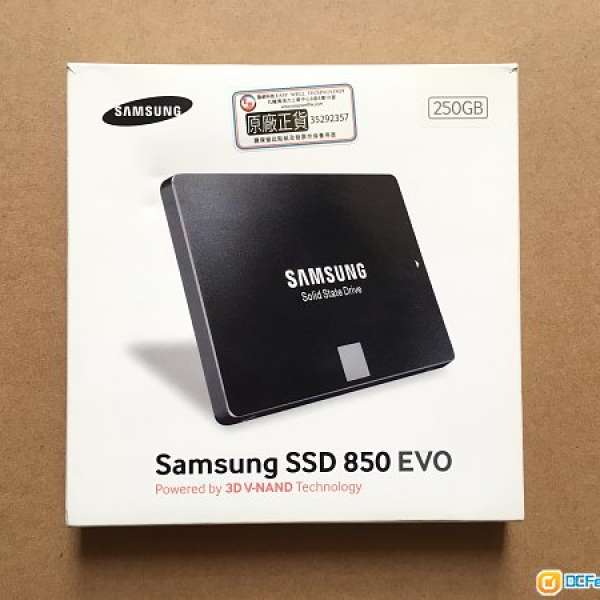 Samsung 850EVO SSD 250GB 固態硬碟 SATA3 高速 3D V-NAND  香港行貨有單盒保養