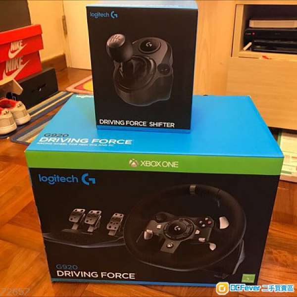 全新 水貨Logitech G920 (G29同系) + Driving Force變速器套裝(PC ,XBOX ONE, 用)