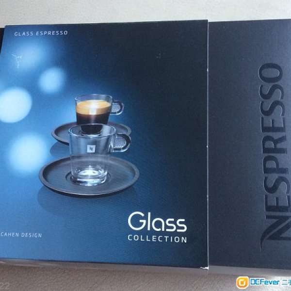 100%全新 Nespresso VIEW 玻璃 Espresso 咖啡杯及茶碟