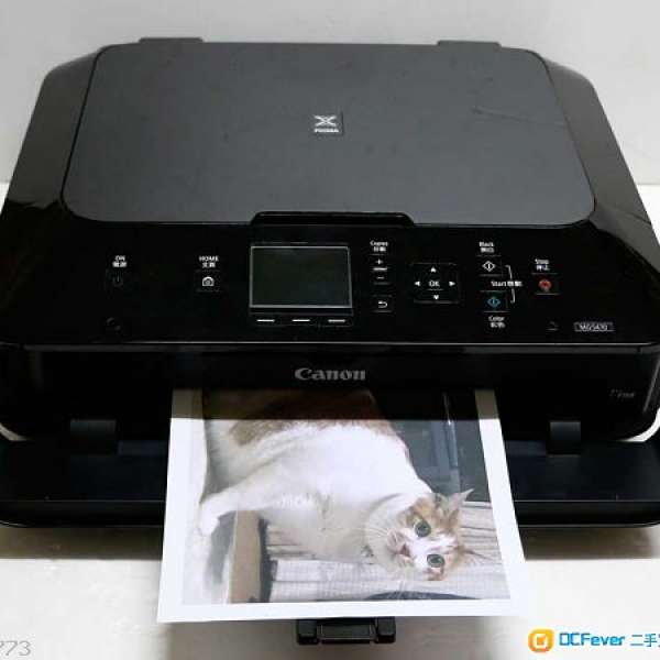 5色墨盒可印CD無塞頭新淨少用機良好Canon MG 5470 Scan printer <經App印相>WIFI>