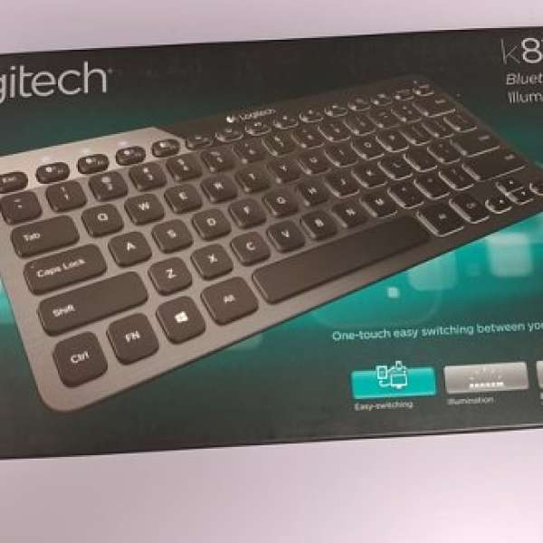 全新 logitech 藍牙 背光 無線鍵盤 K810