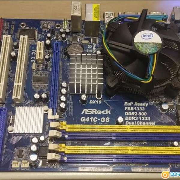 ASRock G41C-GS 底板 + Intel Q6600 Quad Core CPU