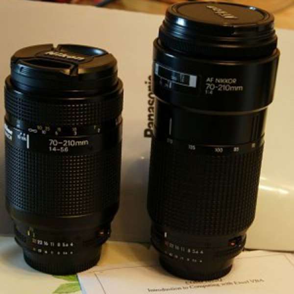 放兩支各有95%新Nikon AF 70-210mm 鏡合共=$3200