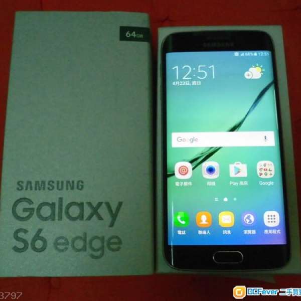 90% New Samsung S6 Edge 64GB (G9250, Green Emerald)