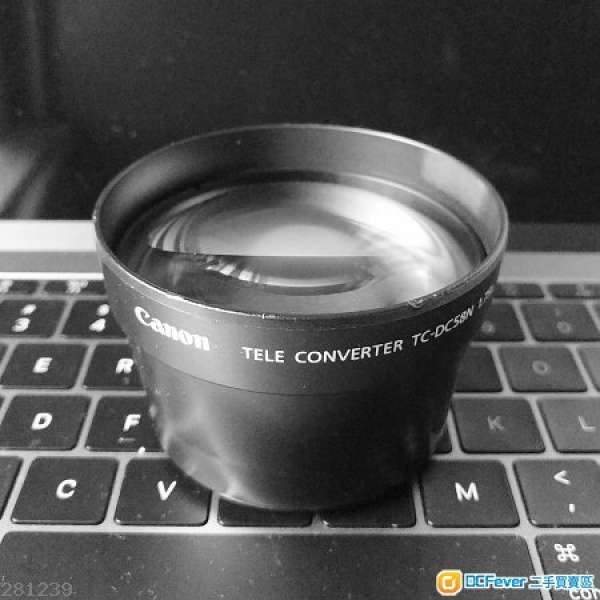 80%新 Canon Tele Converter TC-DC58N 1.75x