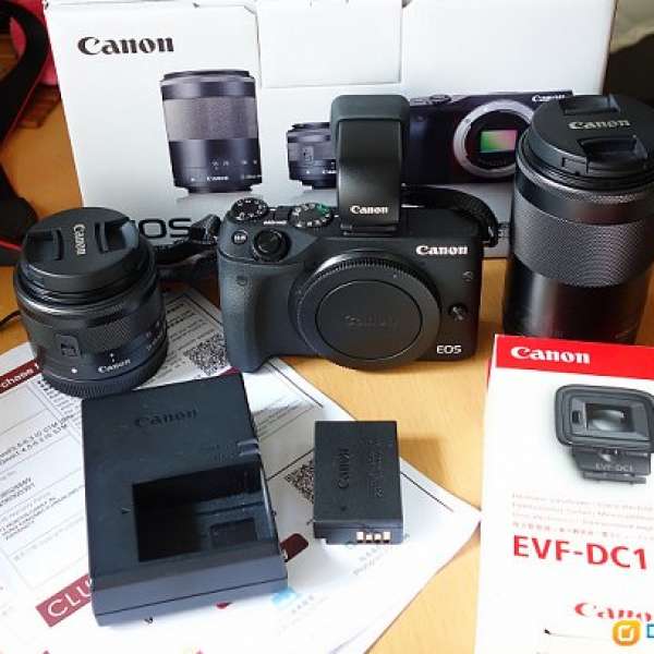 Canon EOS M3 雙鏡 Set + EVF-DC1
