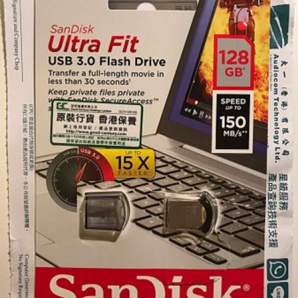 Sandisk CZ43 Ultra Fit 128MB USB 3.0 Flash Drive