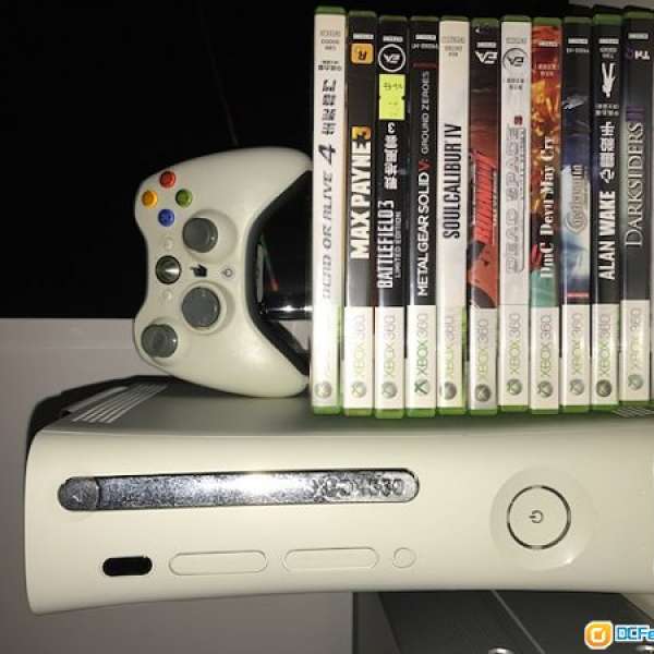 Xbox 360 20GB 跟1手掣,火牛, 12隻games