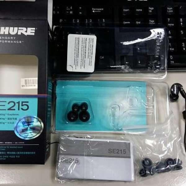Shure SE215 黑色行貨 隔音耳機