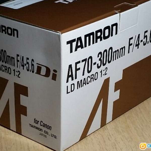 Tamron AF70-300mm F/4-5.6 Di LD Macro 1: 2 (Model A17E) for Canon
