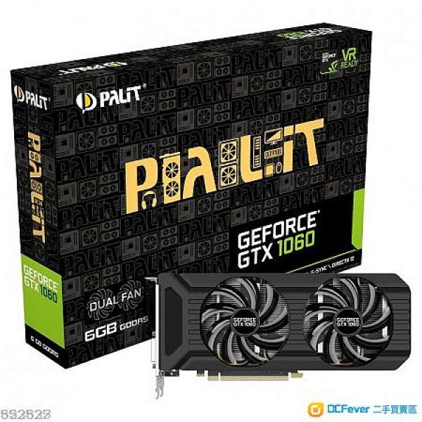 Palit GTX-1060 6G DDR5 (有行保)