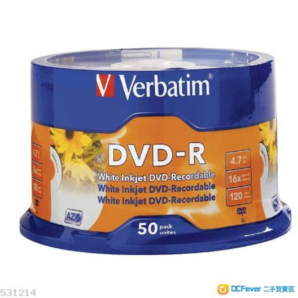 平售 DVD-R / DVD+R 50隻一盒