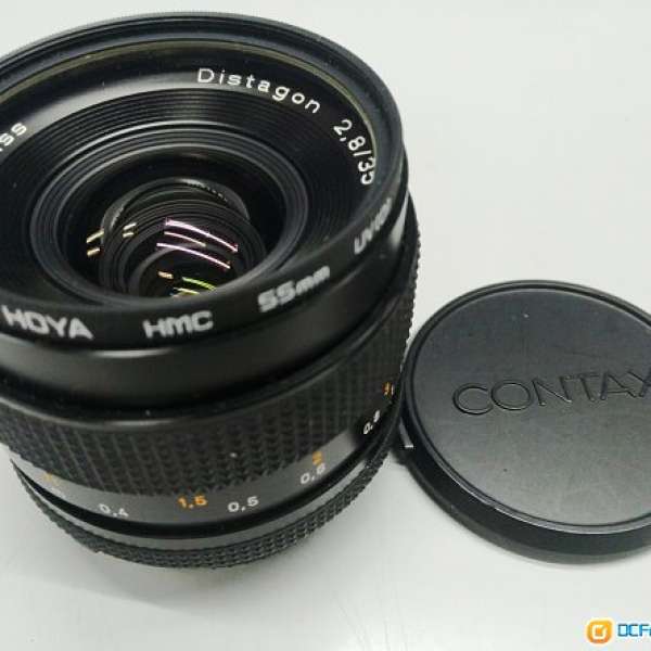 Contax Carl Zeiss Distagon 35mm F2.8 MMJ 送 HOYA UV 濾光鏡 $2000 (不議價)