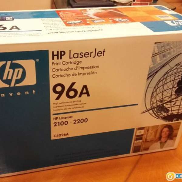 全新HP 原廠LaserJet 2100 / 2200黑色 碳粉盒 (C4096A) 高容量