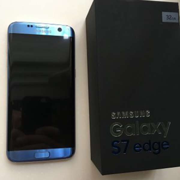 99%新 Samsung S7 edge 珊瑚藍色