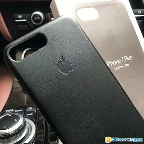全新 iPhone 7 Plus 黑色真皮皮套 Black Leather Case IP7+ iPhone 7+