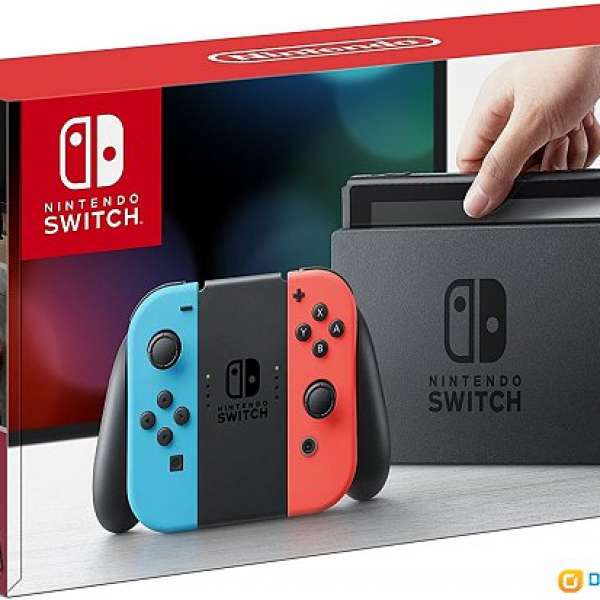 全新日版 任天堂 Nintendo Switch 電光藍/紅 淨機 送貼