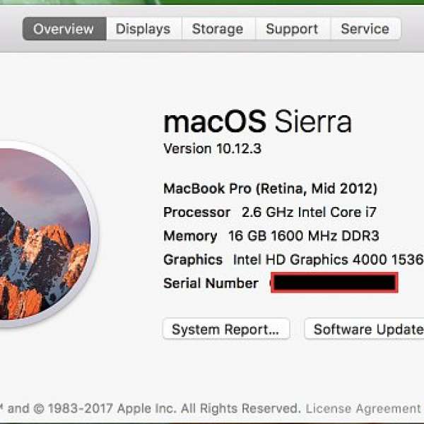 MacBook PRO 15"  Retina / i7  2.6GHz / 16G /  256G  / 90% New