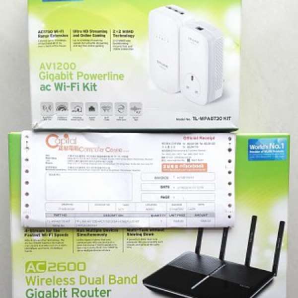 TP-link wifi Homeplug TL-WPA8730 Wifi Kit AC 1750> 95%new