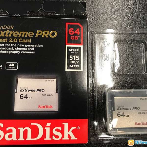 Sandisk Extreme Pro CFast 2.0 64GB全套