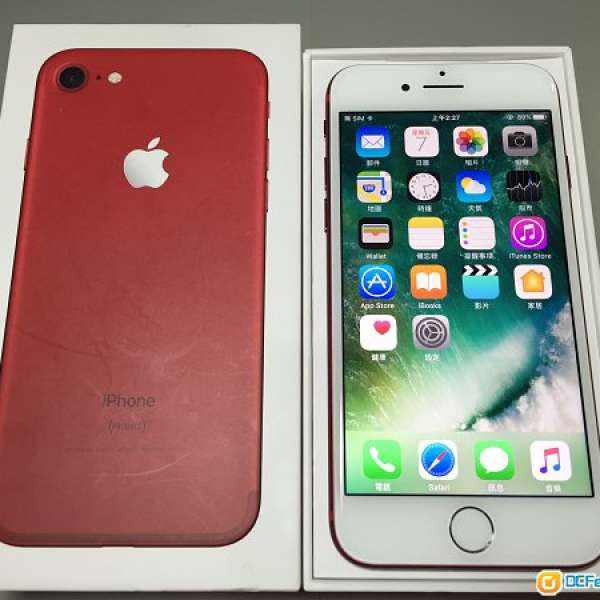 Apple iPhone 7 *128GB 香港行貨 紅色*99%new ! 跟蘋果單*已購apple Care+行保至*2...