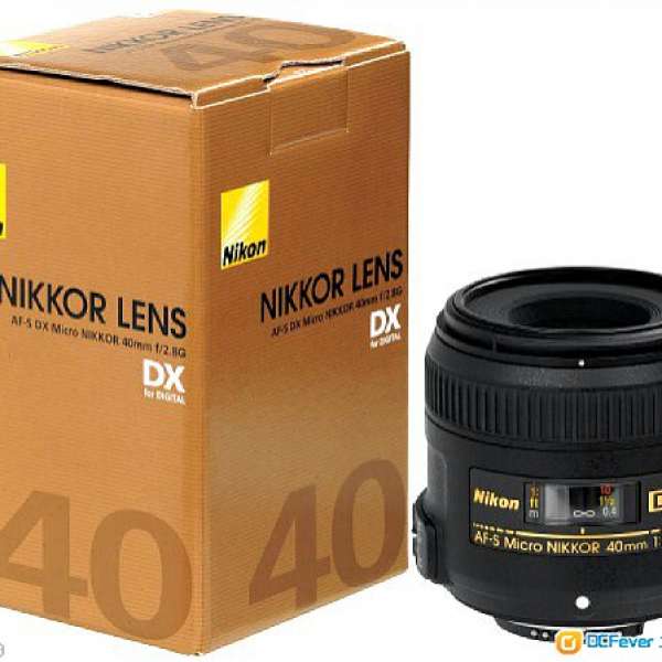 99.9% 近全新 (行貨) Nikon AF-S Micro DX NIKKOR 40mm f/2.8G 微距鏡