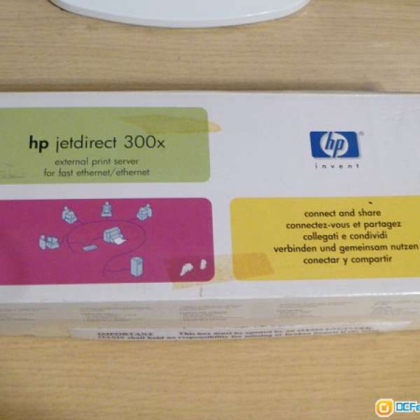 全新 HP JetDirect 300X Parallel Port Print Server (有盒齊件)