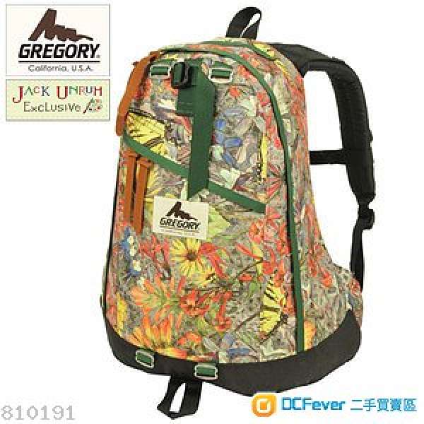 絕版* 全新Gregory Classic Day Pack Jack Unruh Sierra Flower 背包
