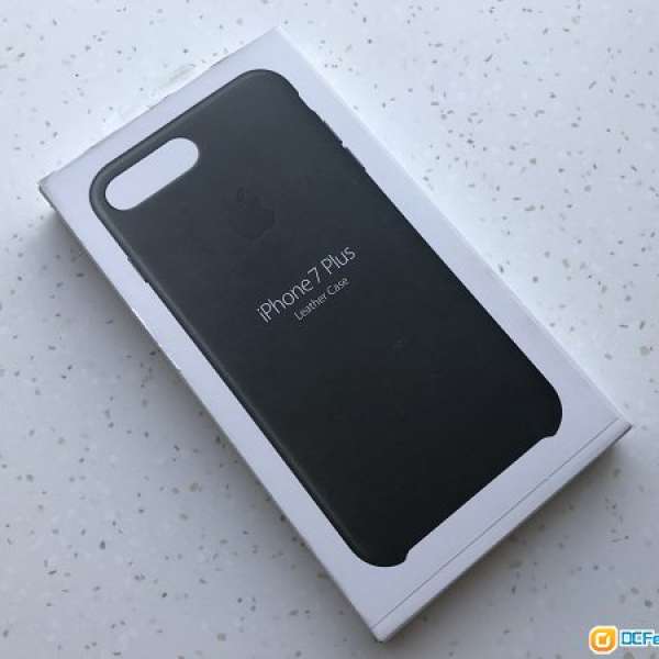 iPhone 7 plus leather case black